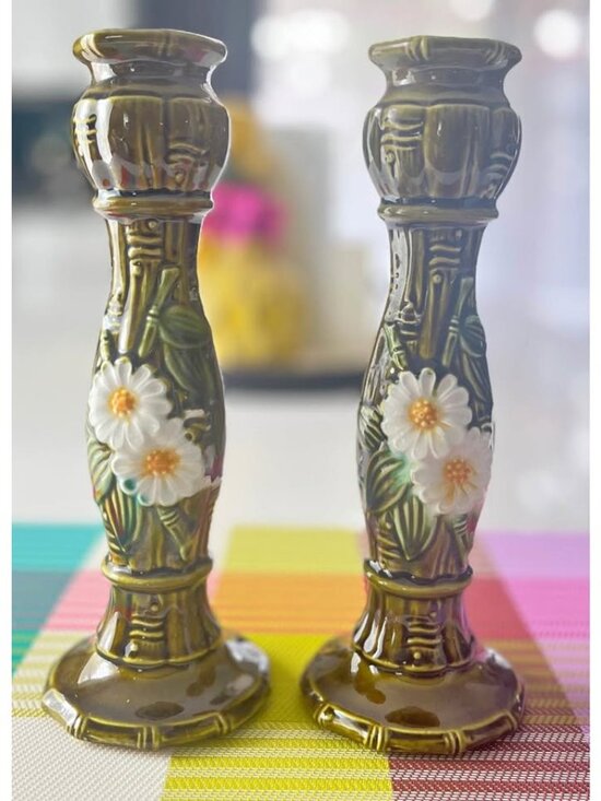Flambro Other - Vintage ceramic candlestick holders by Flambro-Japan